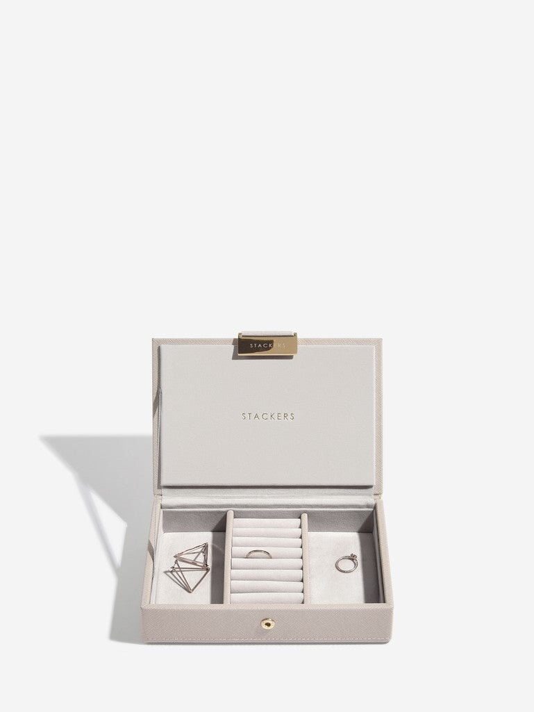 Stackers. Taupe Mini Jewellery Box Set - timeframedclocks