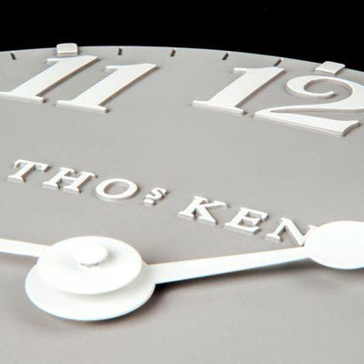 Thomas Kent London. Arabic Wall Clock 12" (31 cm) Dove Grey - timeframedclocks