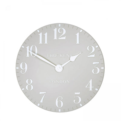 Thomas Kent London. Arabic Wall Clock 12" (31 cm) Dove Grey - timeframedclocks