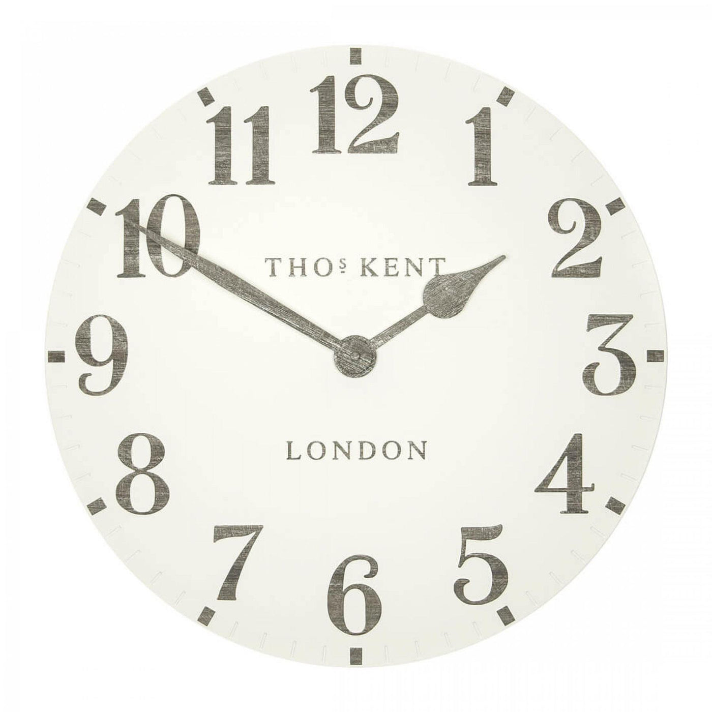 Thomas Kent London. Arabic Wall Clock 12" (31cm) Limestone - timeframedclocks