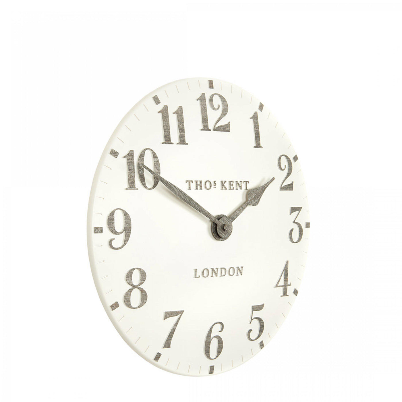 Thomas Kent London. Arabic Wall Clock 12" (31cm) Limestone - timeframedclocks