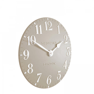 Thomas Kent London. Arabic Wall Clock 12" (31cm) Sand - timeframedclocks