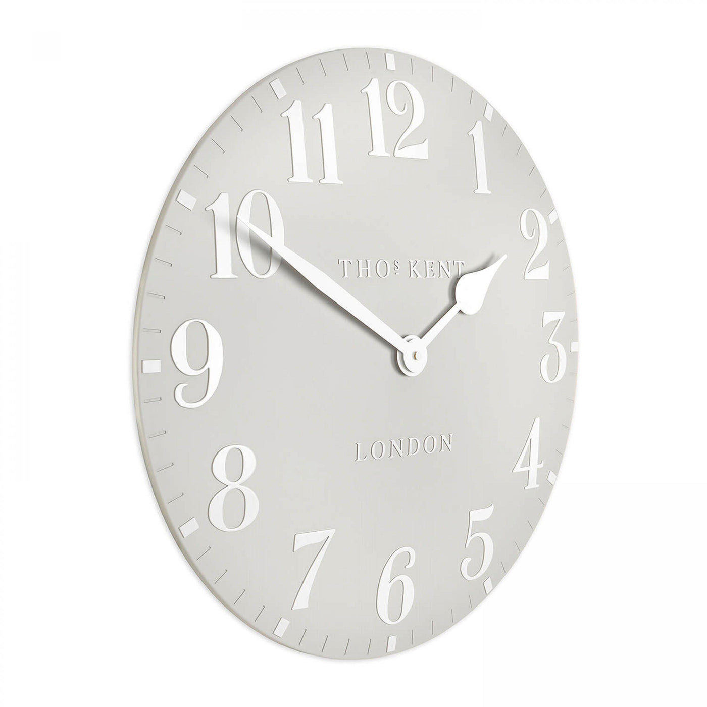 Thomas Kent London. Arabic Wall Clock 20" (51cm) Dove Grey - timeframedclocks