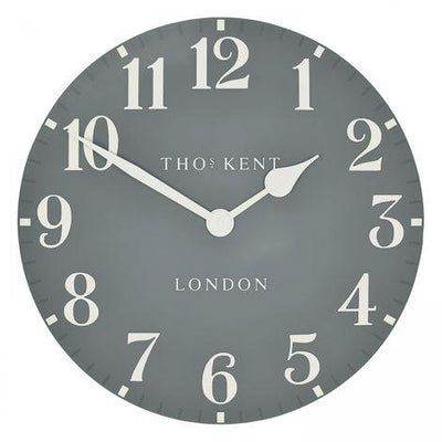 Thomas Kent London. Arabic Wall Clock 20" (51cm) Flax Blue - timeframedclocks
