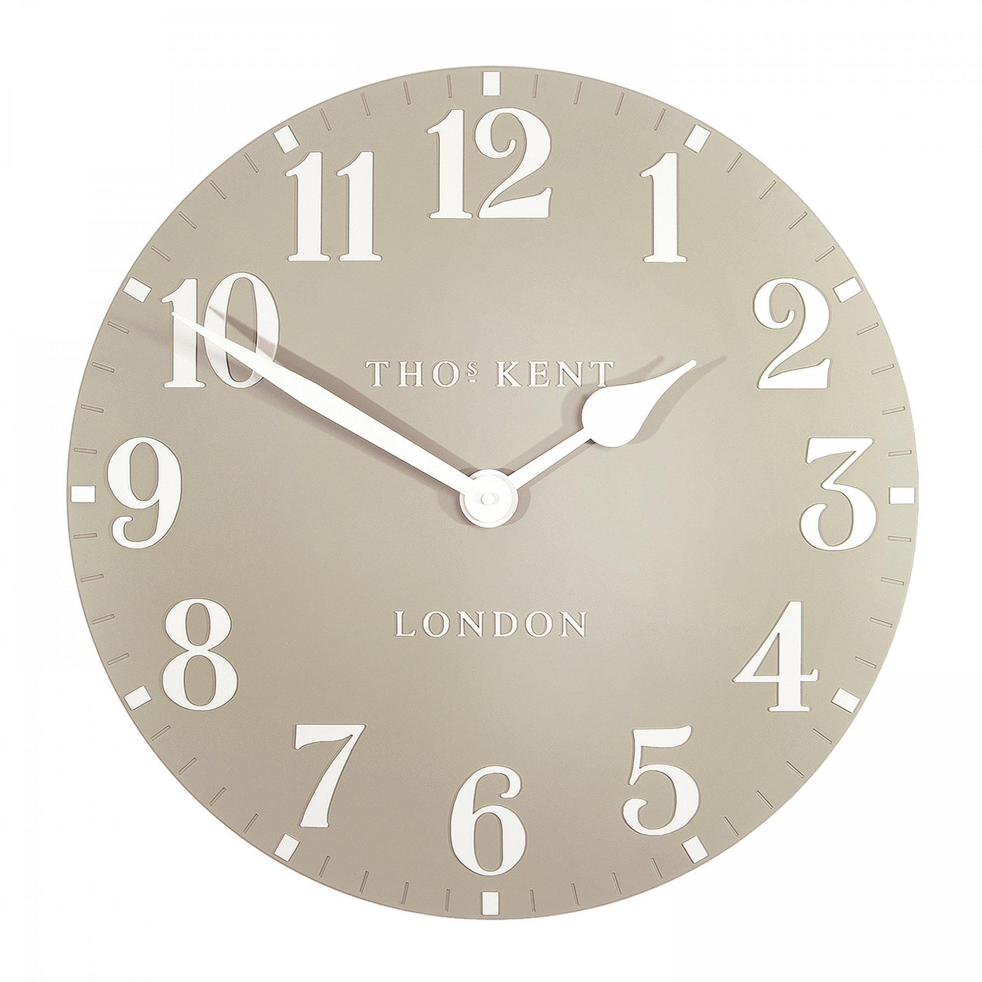 Thomas Kent London. Arabic Wall Clock 20" (51cm) Sand - timeframedclocks