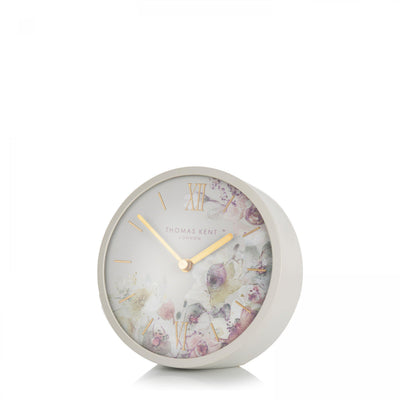 Thomas Kent London. Crofter Mantel Clock Light Grey - timeframedclocks