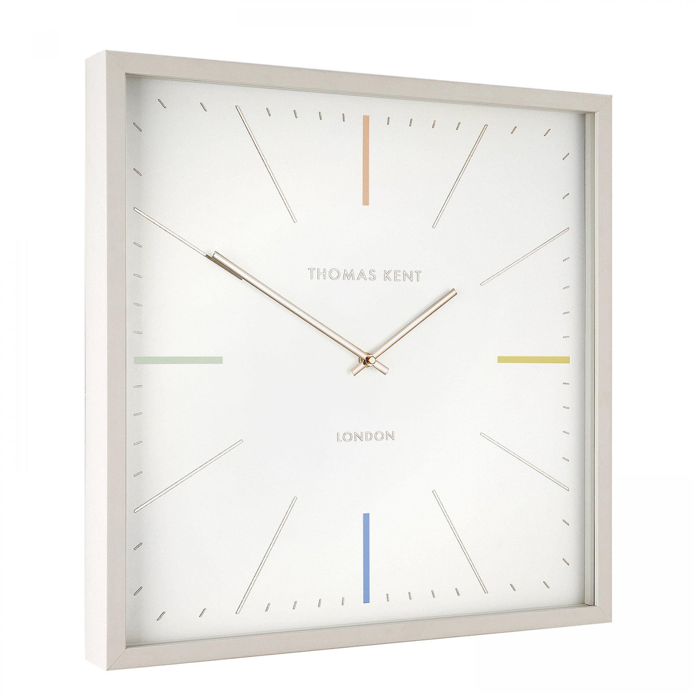 Thomas Kent London. Editor Wall Clock 20" (50cm) Salt *STOCK DUE DEC* - timeframedclocks