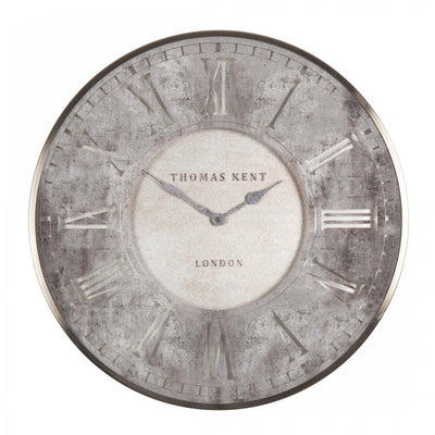Thomas Kent London. Florentine Star Silvern Wall Clock 30" (74cm) Silver - timeframedclocks