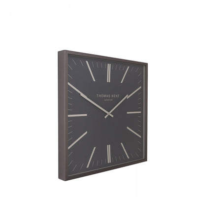 Thomas Kent London. Garrick Wall Clock 24" (61cm) Graphite - timeframedclocks