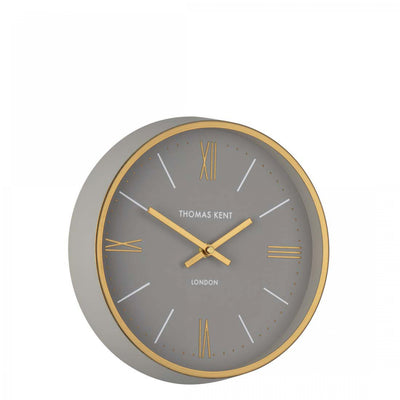 Thomas Kent London. Hampton Wall Clock 10" (26 cm) Dove Grey - timeframedclocks