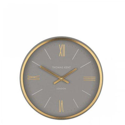 Thomas Kent London. Hampton Wall Clock 10" (26 cm) Dove Grey - timeframedclocks
