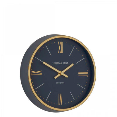 Thomas Kent London. Hampton Wall Clock Navy *STOCK DUE JAN* - timeframedclocks