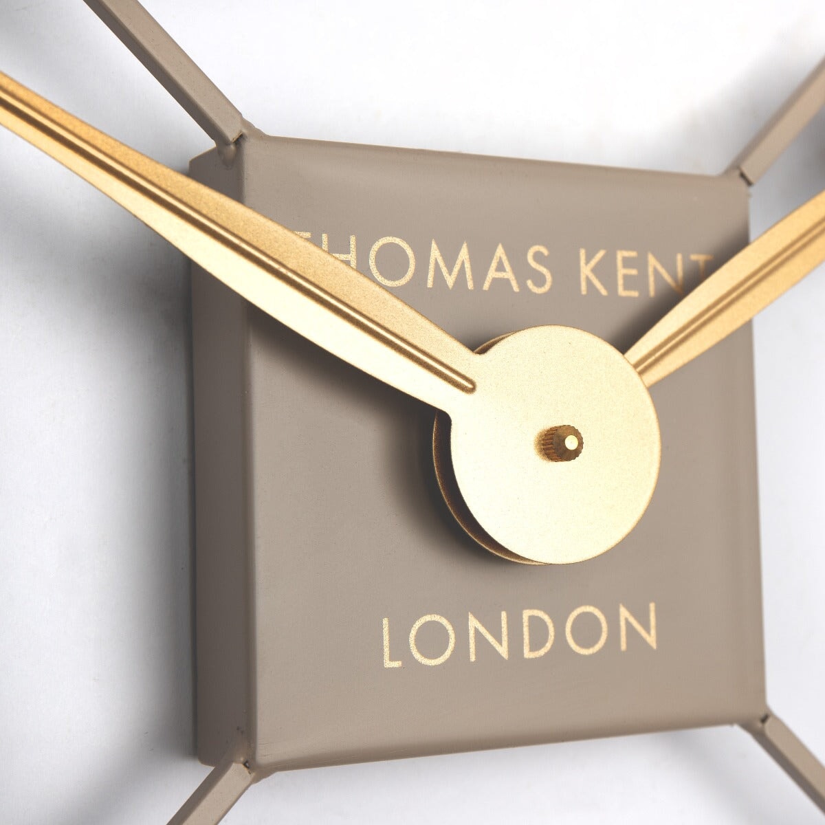 Thomas Kent London. Summer House Outdoor/Indoor Wall Clock Square Taupe - timeframedclocks