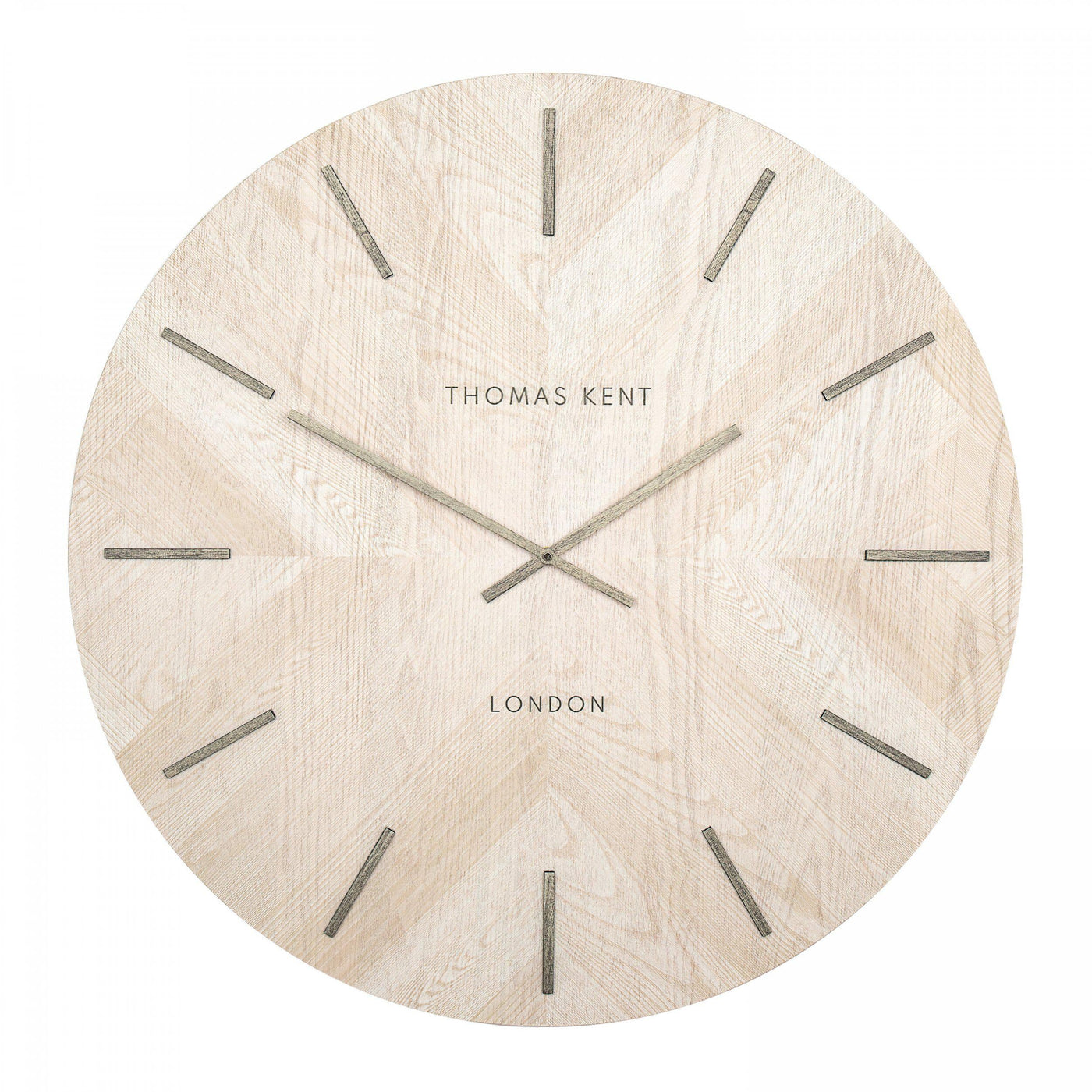 Thomas Kent London. Wharf Herringbone Wall Clock - timeframedclocks