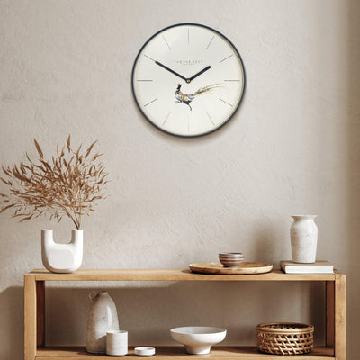 Thomas Kent London. Woodland Pheasant Wall Clock *NEW* - timeframedclocks
