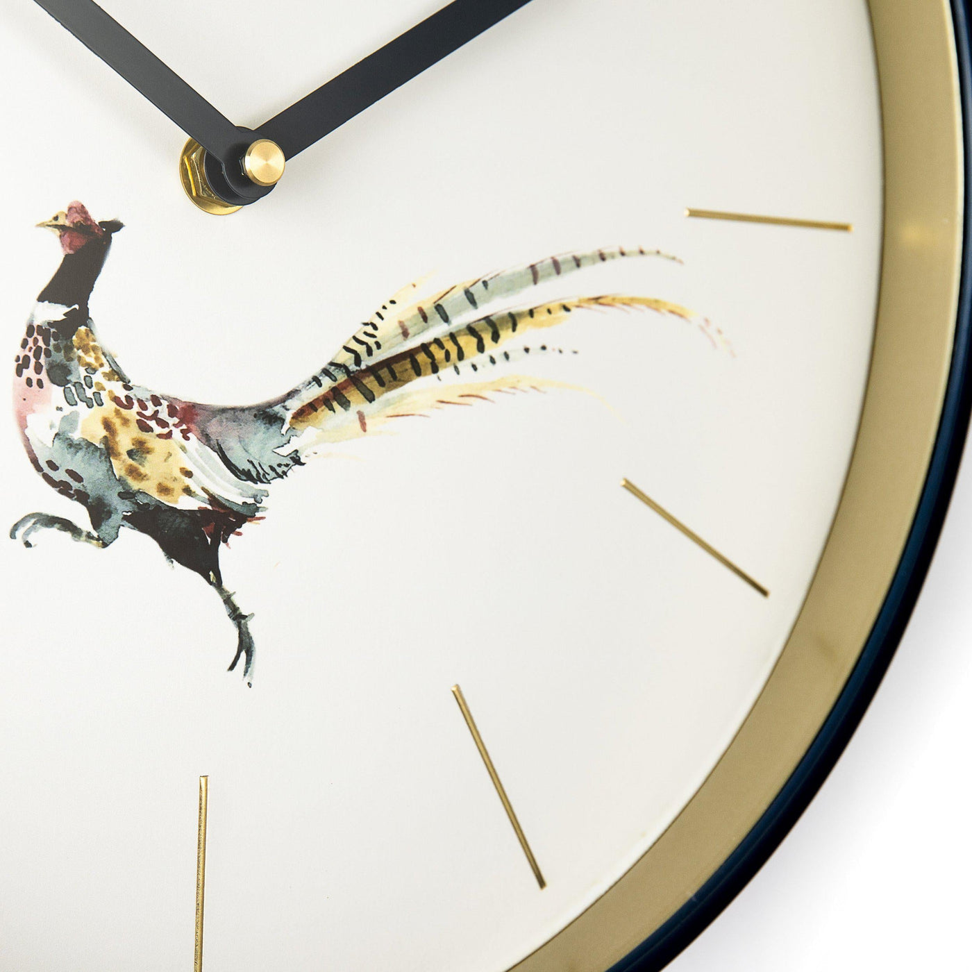 Thomas Kent London. Woodland Pheasant Wall Clock - timeframedclocks
