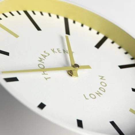 Thomas Kent London. Macaron Wall Clock Buttercream - timeframedclocks