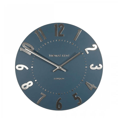 Thomas Kent London. Mulberry Wall Clock 20" (51cm) Midnight Blue - timeframedclocks