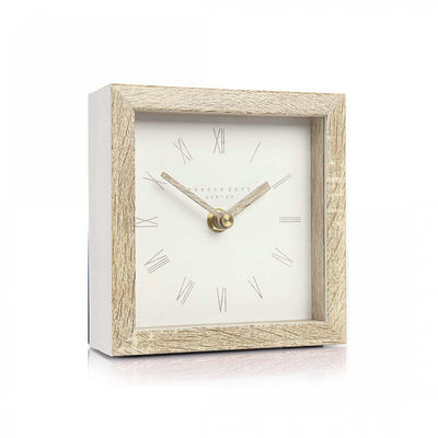 Thomas Kent London. Nordic Mantel Clock 5" (14cm) Tofu - timeframedclocks