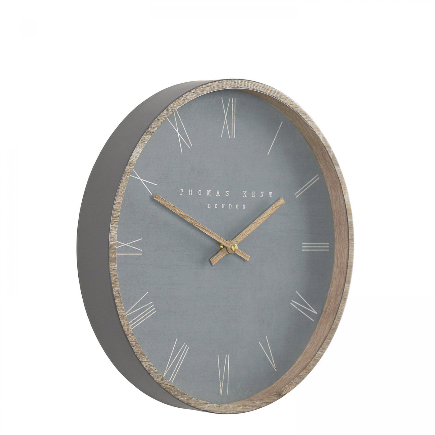 Thomas Kent London. Nordic Wall Clock 21" (53cm) Cement Grey - timeframedclocks