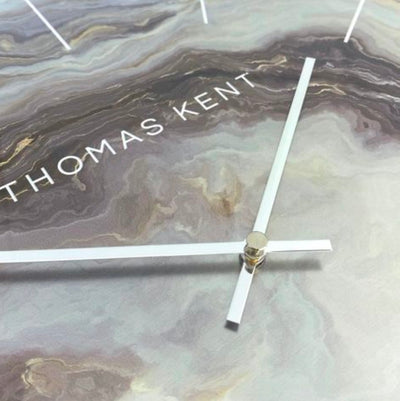 Thomas Kent London. Oyster Grand Wall Clock Glacier 26" (66cm) - timeframedclocks