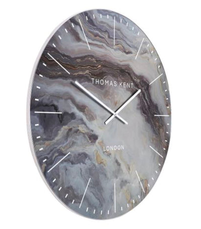 Thomas Kent London. Oyster Grand Wall Clock Glacier 26" (66cm) - timeframedclocks