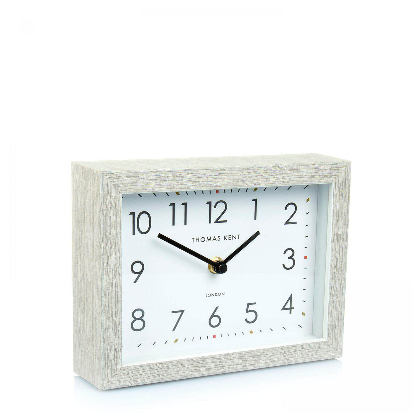 Thomas Kent London. Smithfield Mantel Clock Silver Birch *STOCK DUE EARLY JUNE* - timeframedclocks