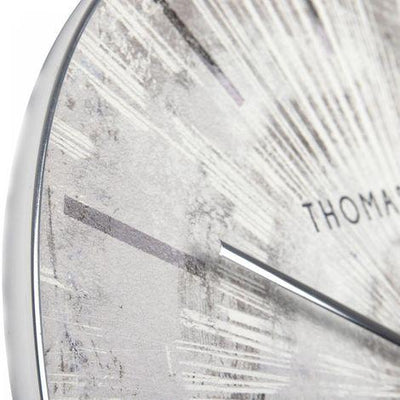 Thomas Kent London. Starburst Wall Clock 20" (50cm) Silver - timeframedclocks
